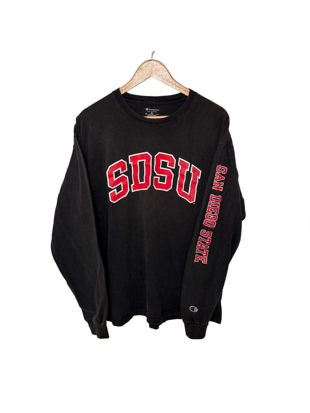Champion SDSU Graphic Long Sleeve w Sleeve Hit